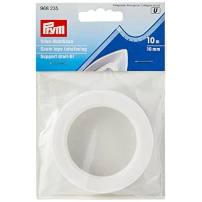 Afbeelding van Prym White Interfacing (10 mm, 10m) naad tape 1 Stuk