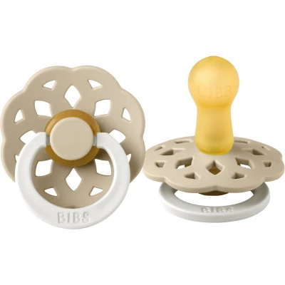 Afbeelding van Bibs Boheme Glow In The Dark Vanilla 6 18 mnd Fopspeen 220255C