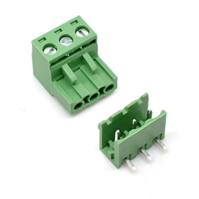 Afbeelding van Oiyagai 20 Set 5.08 mm Pitch Rechte hoek 3pin PCB Pluggable Terminal Block Connectors