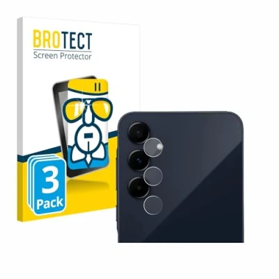 Afbeelding van BROTECT Screenprotector voor Samsung Galaxy A55 5G (ALLEEN Camera Lens) Folie Beschermfolie Beschermglas transparant (3 Stuks)