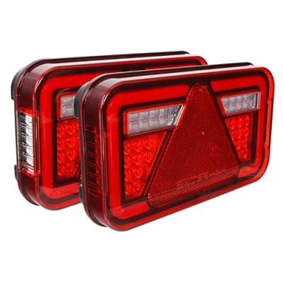 Afbeelding van trailer parts4u Aspöck Multiled IV 4 volledige LED 5 polig bajonet achterlicht stoplicht aanhanger (set)