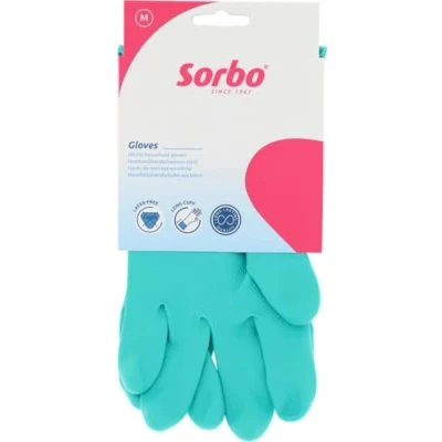 Afbeelding van Sorbo Huishoudhandschoenen Latex Vrij M 1 paar