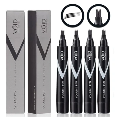 Afbeelding van VOID Homme Baardpenvuller voor mannen (4 stuks) Onmiddellijk Baardpennenset &amp; baardvuller, Gemakkelijke baardpenvoering Baardvulpen Baardmarker, waterdichte baardpen (Zwart)