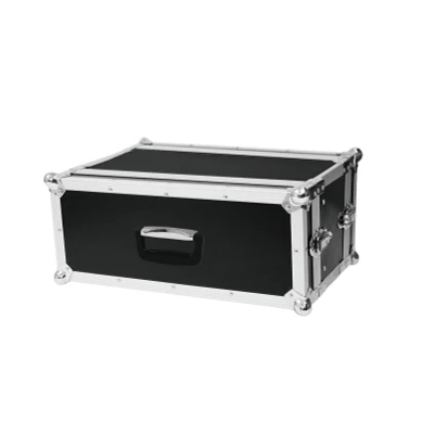 Afbeelding van Roadinger flightcase 19 inch CO DD, 4U, 24cm diep, zwart