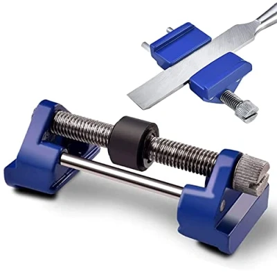 Afbeelding van Honing Guide Hoek Jig, Jig Sharpening, Beitel Vaste Mes Sharpener, Guide, met Roller voor Hout Schaafmachine Blade Graver Platte Edge Sharpening Clamping