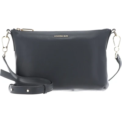Afbeelding van MANDARINA DUCK Leren Schoudertas Luna Pochette Iron Gate Grijs