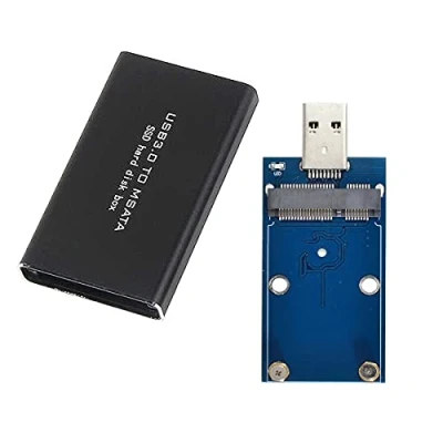 Afbeelding van CY Mini PCI E mSATA naar USB 3.0 Externe SSD PCBA Conveter Adapterkaart Met Geval