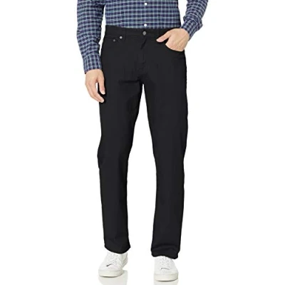 Afbeelding van Amazon Essentials Relaxed fit 5 pocket Stretch Twill Pant Casual, Zwart, 42W x 28L