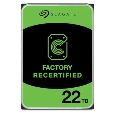 Afbeelding van Seagate Exos X22 22TB Interne Server Festplatte ST22000NM000C 3,5 Zoll HDD SATA 6Gb/s 512E SED 7200RPM 512MB Cache (Refurbished)
