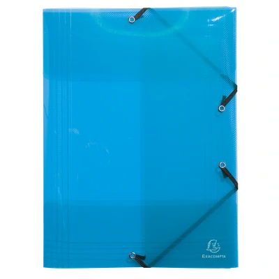 Afbeelding van Exacompta 59700E verzamelmap (Crystal Colours, 3 kleppen, elastiek, PP 500µ, DIN A3, 29,7 x 42 cm) 1 stuk op kleur gesorteerd