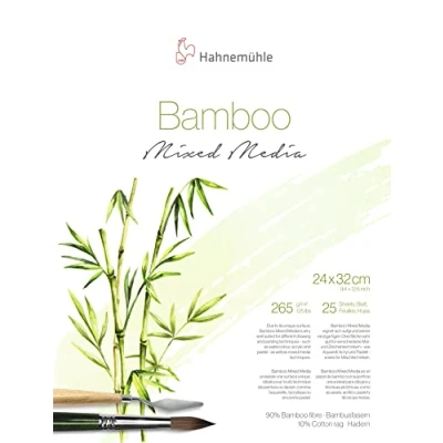 Afbeelding van Hahnemuhle Bamboe Gemengd Media Blok, 265 gsm 25 Vellen