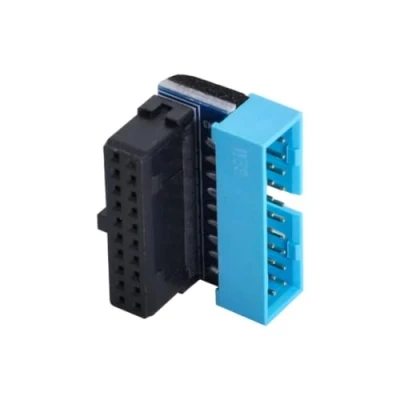 Afbeelding van CY USB 3.0 20 pins adapter man vrouw verlenging omhoog 90 graden converter voor moederbord