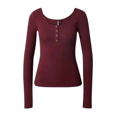 Afbeelding van Pieces Pckitte Longsleeve, Dames, Maat: XS, Tawny port