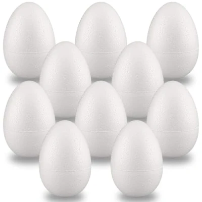 Afbeelding van Styropor A0100133 eieren 100 mm 10 stuks, EPS, wit