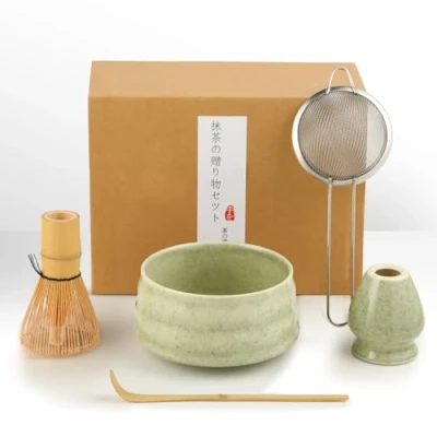 Afbeelding van Lrocotanc matcha set Tea Japanse theeset (5 stuks) schepfilter perfect voor de bereiding van kan ook een leuk cadeau zijn vrienden en collega&#039;s