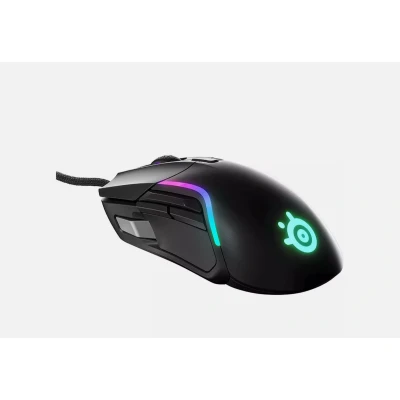 Afbeelding van SteelSeries Rival 5 Gamingmuis met PrismSync RGB verlichting en 9 programmeerbare knoppen, FPS, MOBA, MMO, Battle Royale, optische TrueMove Air 18.000 CPI sensor, zwart