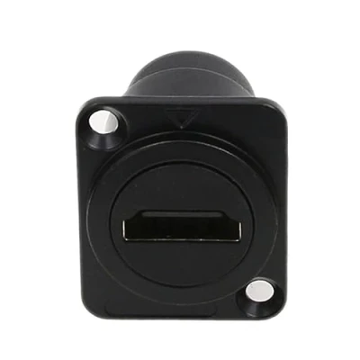 Afbeelding van HangTon Waterdichte HDMI 2.0 Koppeling 4K Connector, D Type Inline Kabel Chassis Panel Socket Vrouwelijk naar Uitbreiding, IP65 Schot Pass Through