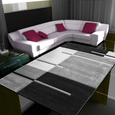 Afbeelding van Moderne Loper Tetris Grijs 1310 80x300cm Adana Carpets