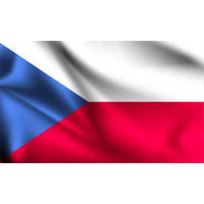 Afbeelding van Partychimp Tsjechische Vlag Tsjechië 90x150 Cm Polyester Blauw/Wit/Rood