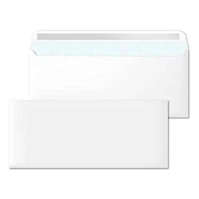 Afbeelding van Sobres de Papel, Sobre Blanco Americano Sin Ventana, Medida 225 x 115 mm, Papel Blancos para Cartas y Documentos, 90 g/m² con Cierre Autoadhesivo · m office (1000 uds)