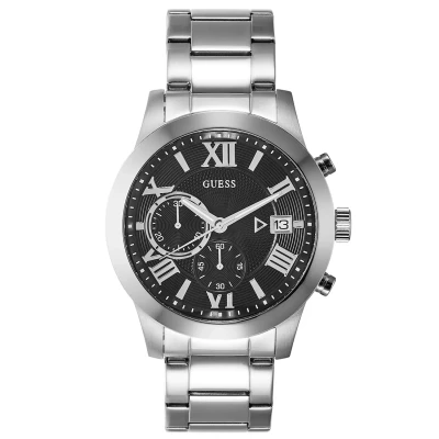 Afbeelding van GUESS heren Atlas horloge W0668G3 in de kleur Zilver