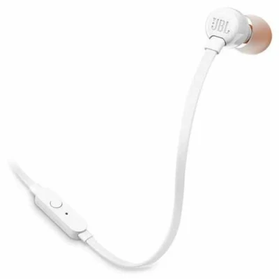 Afbeelding van JBL T160 Tune Wired In ear hoofdtelefoon met microfoon, wit
