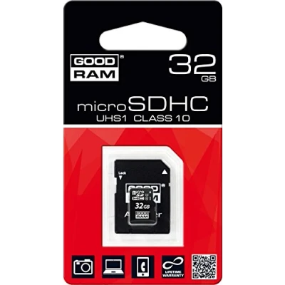 Afbeelding van Goodram Micro SD + Adapter 32GB Class10 UHS I