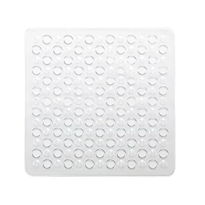 Afbeelding van GEDY G Maim Antislip douche met zuignappen, afmetingen: 50 x cm, badtapijt van hars, transparant oppervlak, design R&amp;E, gemaakt in Italië, machinewasbaar, 2 jaar garantie, uniek