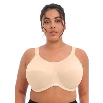 Afbeelding van Elomi Energise Sports Bra Beige nylon I 80 Dames