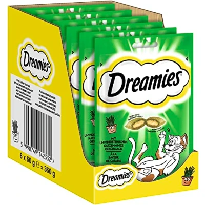 Afbeelding van Dreamies Zakjes Kattenkruid 6 X 60G