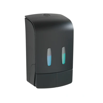 Afbeelding van Wenko Tartas desinfectie &amp; zeep wanddispenser 2x480 ml kunststof mat zwart