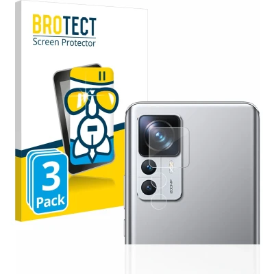 Afbeelding van BROTECT Screenprotector voor Xiaomi 12T Pro (ALLEEN Camera Lens) Folie Beschermfolie Beschermglas transparant (3 Stuks)