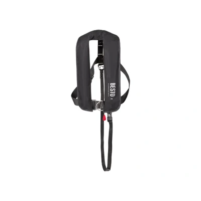 Afbeelding van Besto automatische reddingsvest standaard zwart 40+kg