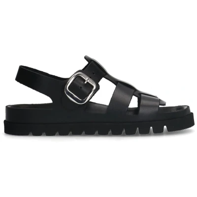 Afbeelding van Sacha leren sandalen zwart