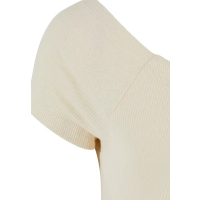 Afbeelding van Urban Classics OFF Shoulder Etuijurk, Dames, Maat: XXL, Whitesand