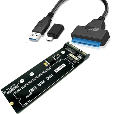 Afbeelding van Adapter, 18 pins naar SATA, met USB SATA kabel voor SSD van de MacBook Air 2010 2011 A1369, A1370, A1377