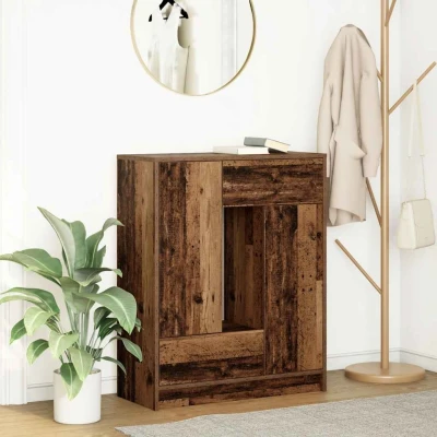 Afbeelding van Dressoir met lades en deuren 73x31x90 cm oud hout