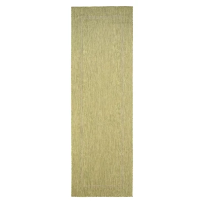 Afbeelding van Balkonkleed Sunset Lichtgroen 80x250 Cm