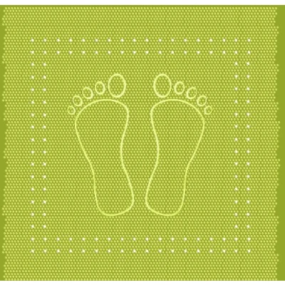 Afbeelding van Kleine Wolke Douchemat Foot kiwigroen 55x55cm