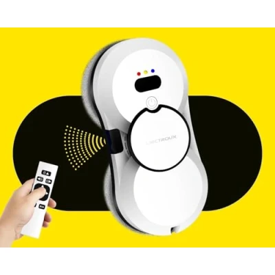 Afbeelding van LIECTROUX HCR 10 raamreiniger robot met waterspray, super dun, automatische raamreiniger, drievoudig veiligheidssysteem, afstandsbediening