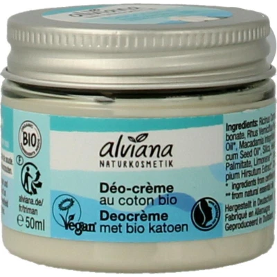 Afbeelding van Alviana Deocrème Bio Katoen 50ML