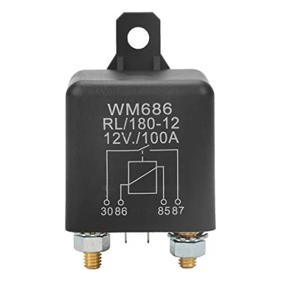 Afbeelding van Akozon Relais WM686 100A normaal open heavy duty startrelais voor batterij ON/OFF RL/180 DC 12 V