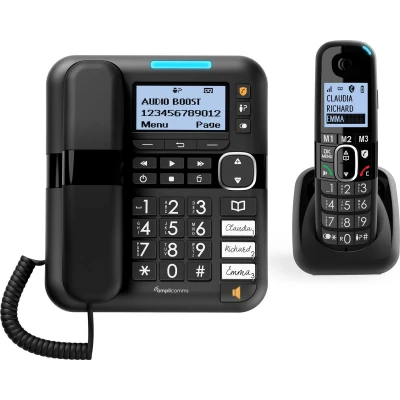 Afbeelding van Amplicomms Senioren telefoon 1580 Combo DECT