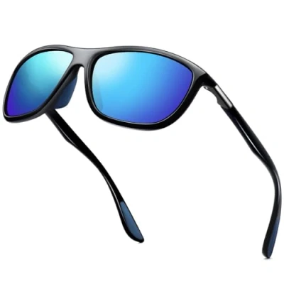 Afbeelding van KANASTAL Sport Gepolariseerde Zonnebril Heren en Dames Mode Outdoor Zonnebrillen Rechthoek Klassiek Retro UV400 Bescherming Blauw Vissen Autorijden Fietsen