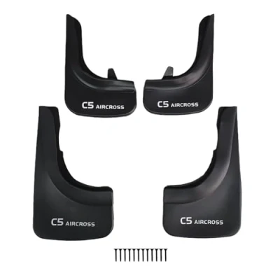 Afbeelding van apline Spatborden Compatible met Citroen C5 Aircross 2018 2025 Voertuig Voor Achter Set 4 Stukken Zwart