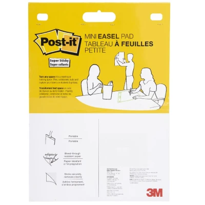 Afbeelding van Post it mini meeting chart, ft 45,7 cm x 38,1 cm, blanco flipchartpapier