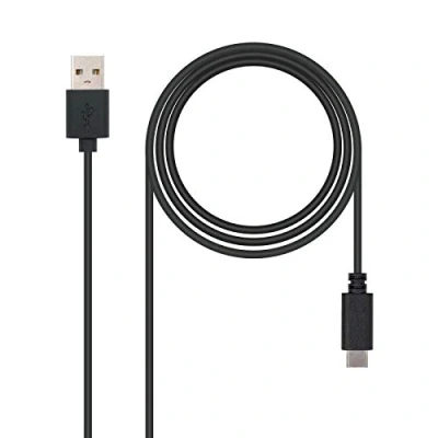 Afbeelding van USB A to C Cable NANOCABLE 10.01.210 Black