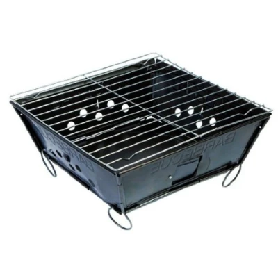 Afbeelding van Camp Gear Barbecue Envelop Opvouwbaar Houtskool Zwart