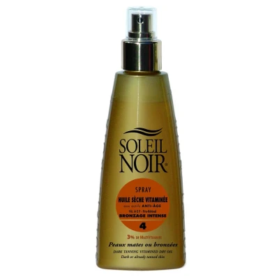 Afbeelding van Soleil Noir Huile Sèche Vitaminée Bronzage Intense 4 Spray 150 ml