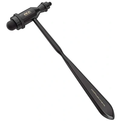 Afbeelding van MDF® Trömner neurologische reflexhamer met spitse greep voor huid en oppervlakkige antwoorden (Alle Black Out)) (MDF555 BO11)